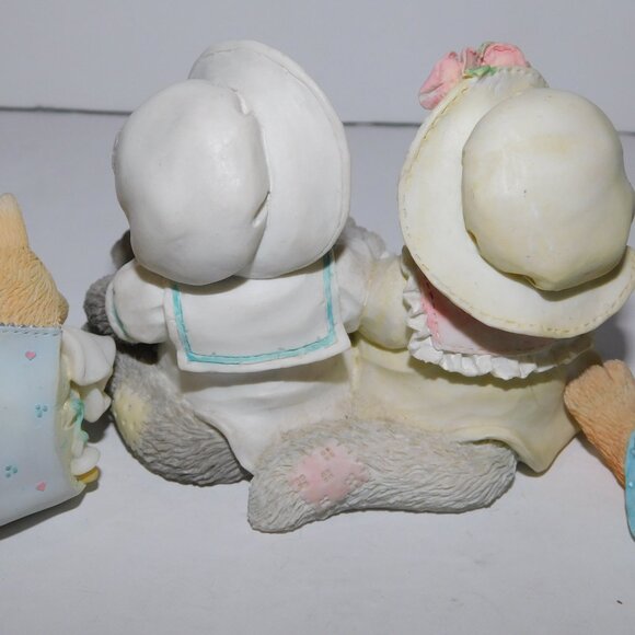 Set 3 VTG 90s Calico Kittens Pricilla Hillman Enesco Cat Figurines - Picture 7 of 11